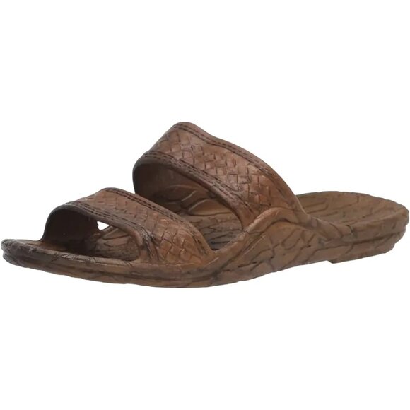 PALI HAWAII Jandal Slide Sandals in Brown SZ 10 - Picture 1 of 9